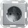 Gira 018326 Schuko Shutter SRK System 55 Farbe Alu