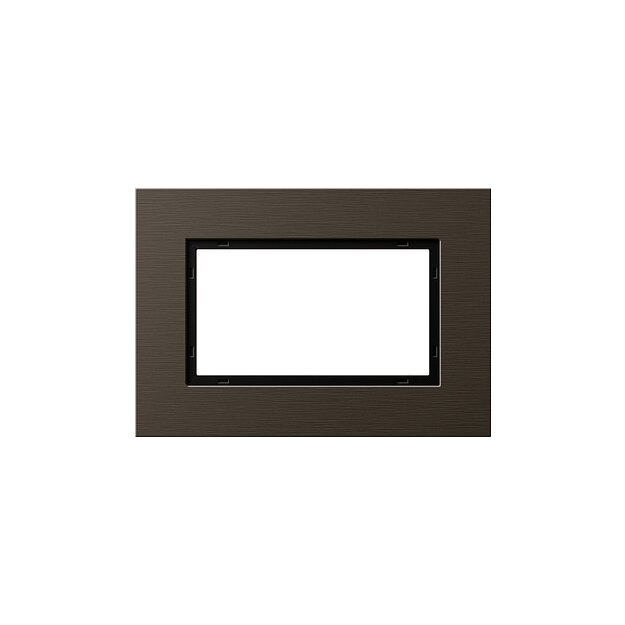Gira 1001127 Abdeckrahmen 1,5-fach Gira Esprit Aluminium Braun