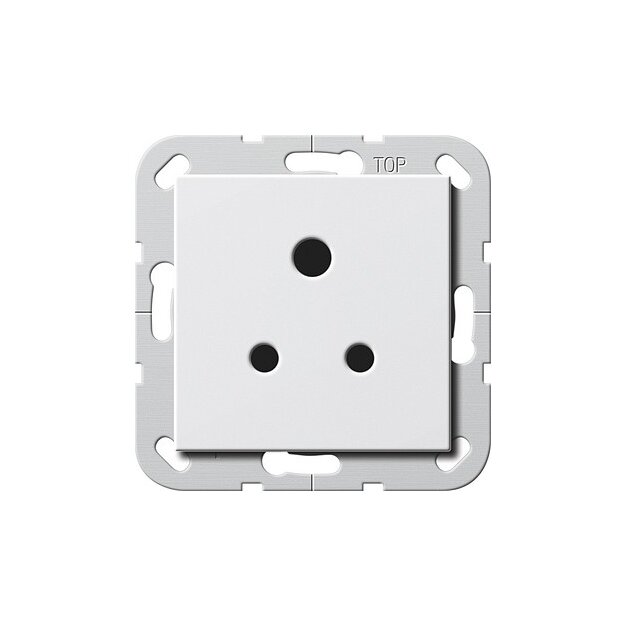 Gira 277203 Steckdose BS Round Pin 5 A Shutter System 55 Reinweiß