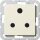 Gira 277401 Steckdose BS Round Pin 15 A Shutter System 55 Cremeweiß