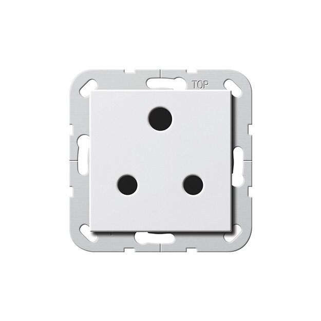 Gira 277403 Steckdose BS Round Pin 15 A Shutter System 55 Reinweiß