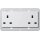 Gira 278203 2-fach-Steckdose BS 13 A Shutter System 55 BS 80 Reinweiß