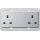 Gira 278226 2-fach-Steckdose BS 13 A Shutter System 55 BS 80 Farbe Alu