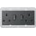 Gira 278328 2-fach-Steckdose BS 13 A geschalter + Shutter System 55 BS 80 Anthrazit