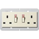 Gira 278401 2-fach-Steckdose BS 13 A geschalter Kontroll...