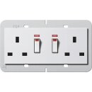Gira 278403 2-fach-Steckdose BS 13 A geschalter Kontroll...