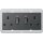 Gira 278428 2-fach-Steckdose BS 13 A geschalter Kontroll + Shutter System 55 BS 80 Anthrazit