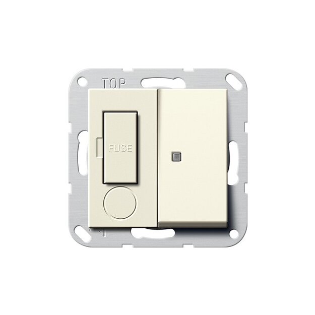 Gira 278701 Fused spur BS 13 A geschalter + Kontroll System 55 Cremeweiß