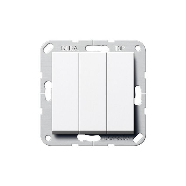 Gira 283003 Wippschalter BS 3-fach Aus System 55 Reinweiß