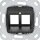 Gira 560100 Modular Jack-01 2-fach Tragring