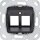 Gira 560300 Modular Jack-03 2-fach Tragring