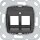 Gira 560400 Modular Jack-04 2-fach Tragring