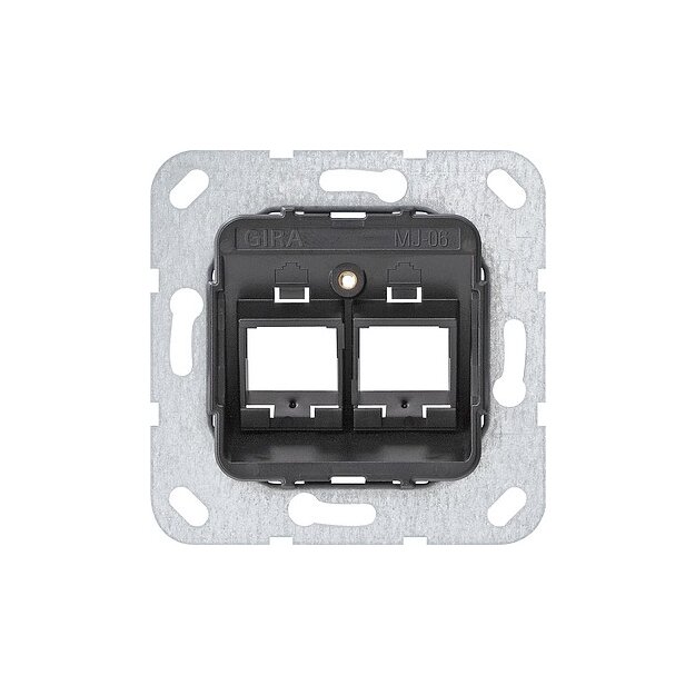 Gira 560600 Modular Jack-06 2-fach Tragring