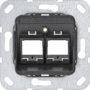 Gira 560600 Modular Jack-06 2-fach Tragring