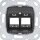 Gira 560600 Modular Jack-06 2-fach Tragring