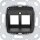 Gira 560700 Modular Jack-07 2-fach Tragring