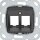 Gira 560900 Modular Jack-09 2-fach Tragring