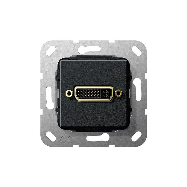 Gira 564410 DVI (24+5) Kupplung Einsatz Schwarz matt