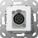 Gira 566703 XLR-Buchse D-Serie Einsatz Reinweiß