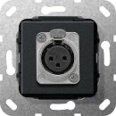 Gira 566710 XLR-Buchse D-Serie Einsatz Schwarz matt