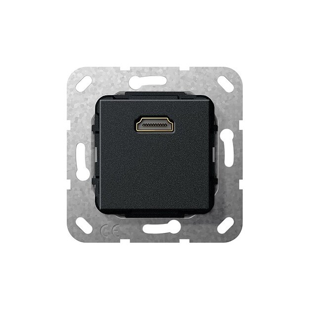 Gira 566910 HDMI™ Kupplung Einsatz Schwarz matt