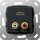 Gira 567410 C-Audio HDMI™ K-Peitsche Einsatz Schwarz matt