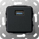 Gira 568210 USB 3.0 A Kupplung Einsatz Schwarz matt