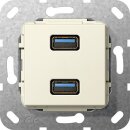 Gira 568501 USB 3.0 A 2-fach K-Peitsche Einsatz...