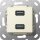 Gira 568501 USB 3.0 A 2-fach K-Peitsche Einsatz Cremeweiß