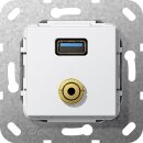 Gira 568703 USB 3.0 A M-Klinke K-Peitsche Einsatz...
