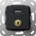 Gira 568710 USB 3.0 A M-Klinke K-Peitsche Einsatz Schwarz matt