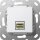Gira 569503 Modular Jack RJ45 Cataster6A 10 Gbit Kupplung Einsatz Reinweiß