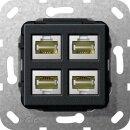 Gira 569910 Modular Jack RJ45 Cataster6A 10 Gbit 4-fach...