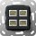 Gira 569910 Modular Jack RJ45 Cataster6A 10 Gbit 4-fach Einsatz Schwarz matt