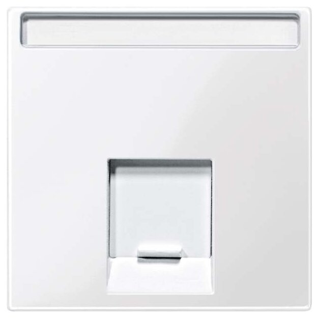 Merten MEG4573-0319 Zentralplatte für Schneider Electric-Connector 1-fach Polarweiß glänzend System M