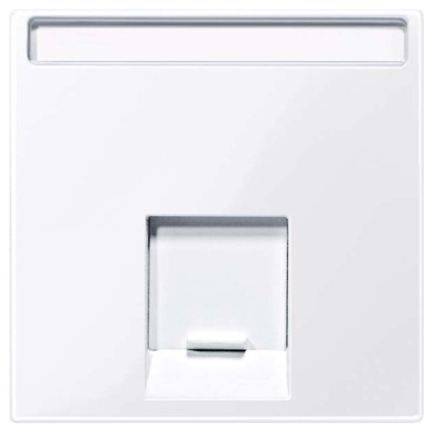 Merten MEG4573-0325 Zentralplatte für Schneider Electric-Connector 1-fach Aktivweiß glänzend System M