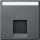 Merten MEG4573-0414 Zentralplatte für Schneider Electric-Connector 1-fach Anthrazit System M