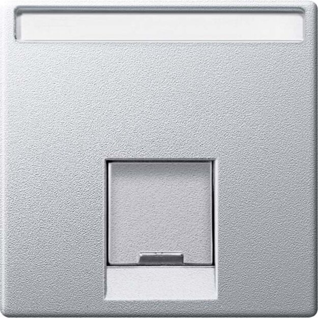 Merten MEG4573-0460 Zentralplatte für Schneider Electric-Connector 1-fach Aluminium System M