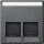 Merten MEG4574-0414 Zentralplatte für Schneider Electric-Connector 2-fach Anthrazit System M