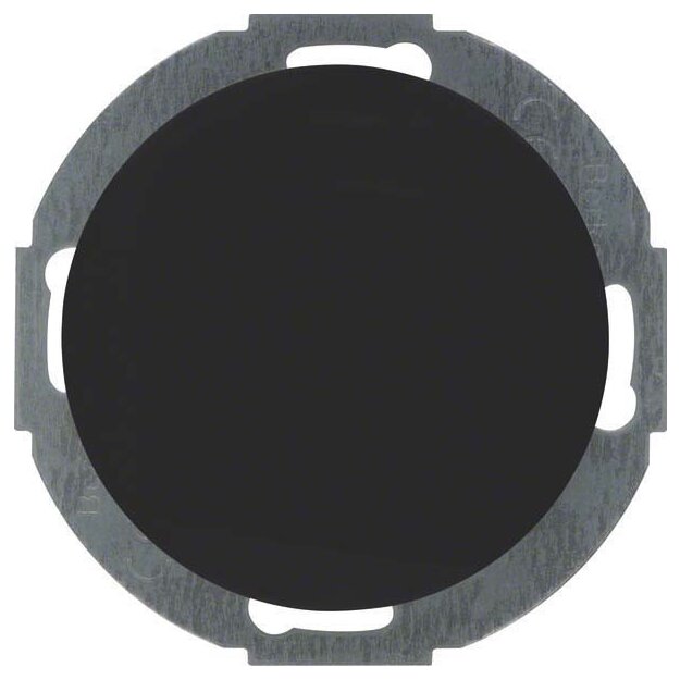 Berker 10092035 Blindverschluss mit Zentralstück Serie R.Classic Schwarz glänzend