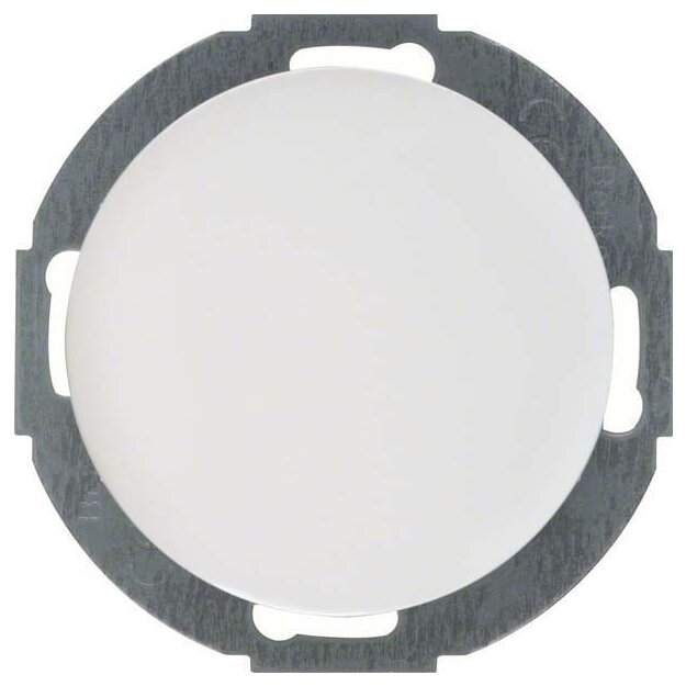 Berker 10092079 Blindverschluss mit Zentralstück Serie R.Classic Polarweiß glänzend