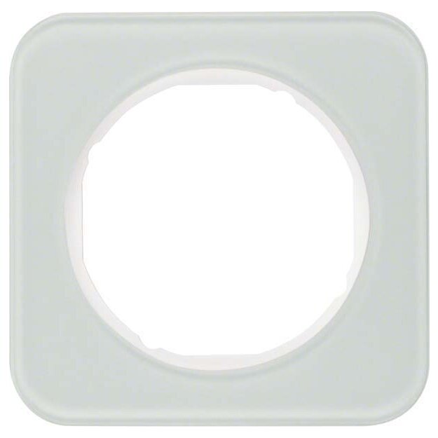 Berker 10112109 Rahmen 1-fach R.1 Glas Polarweiß