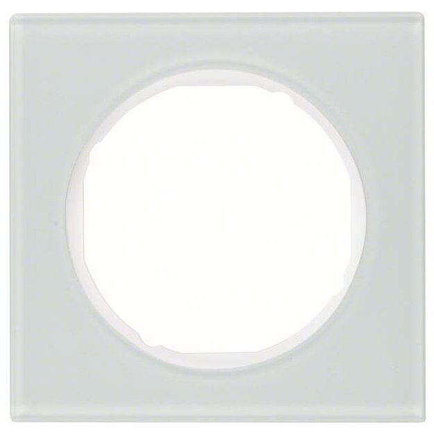 Berker 10112209 Rahmen 1-fach R.3 Glas Polarweiß