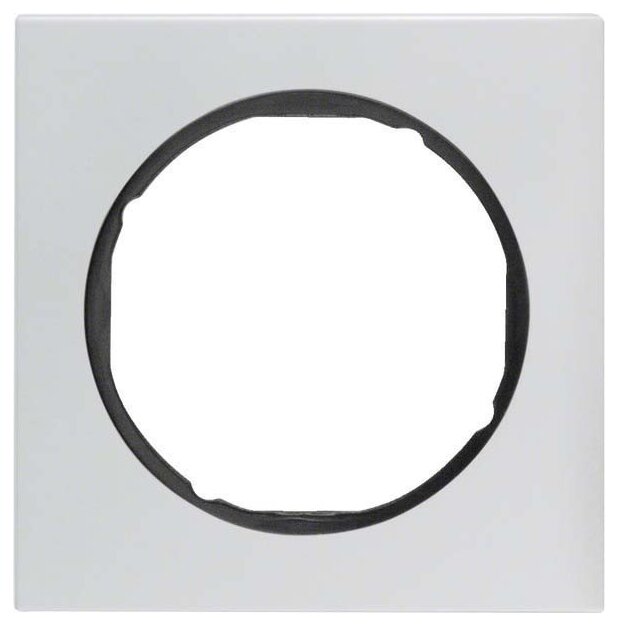 Berker 10112284 Rahmen 1-fach R.3 Alu/Schwarz