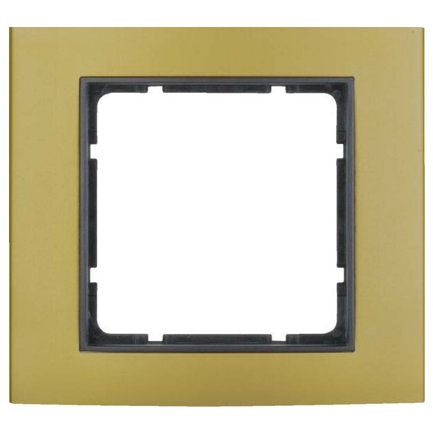 Berker 10113016 Rahmen 1-fach B.3 Alu gold/Anthrazit