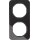 Berker 10122116 Rahmen 2-fach R.1 Glas Schwarz
