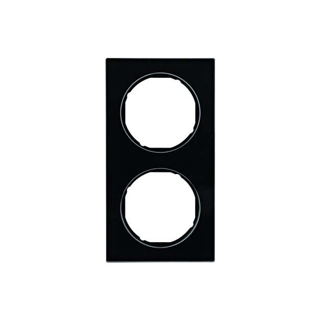 Berker 10122216 Rahmen 2-fach R.3 Glas Schwarz