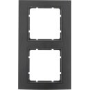 Berker 10123005 Rahmen 2-fach B.3 Alu Schwarz/Anthrazit