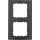 Berker 10123005 Rahmen 2-fach B.3 Alu Schwarz/Anthrazit