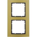 Berker 10123016 Rahmen 2-fach B.3 Alu gold/Anthrazit